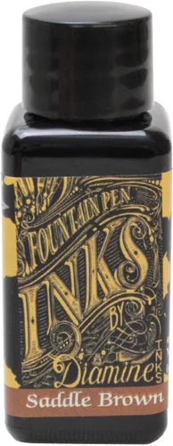 Vista 5 de Tinta embotellada para pluma estilográfica Diamine, 30 ml - Ámbar