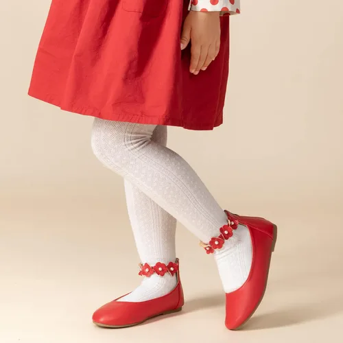 Vista 3 de Trary Zapatos de vestir para niñas con correa de tobillo, zapatos Mary Jane para niña, zapatos planos de ballet para niños pequeños, niños grandes