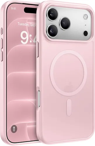 Vista 102 de Miracase - Funda magnética para iPhone 13 de 6.1 pulgadas (compatible con MagSafe) (con 2 protectores de pantalla), protección de grado militar Negro