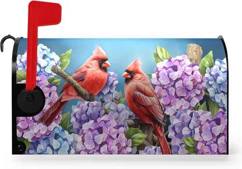 Vista 10 de Funda magnética para buzón patriótico de verano del 4 de julio, cubierta para buzón de bandera de Estados Unidos, diseño floral, Día