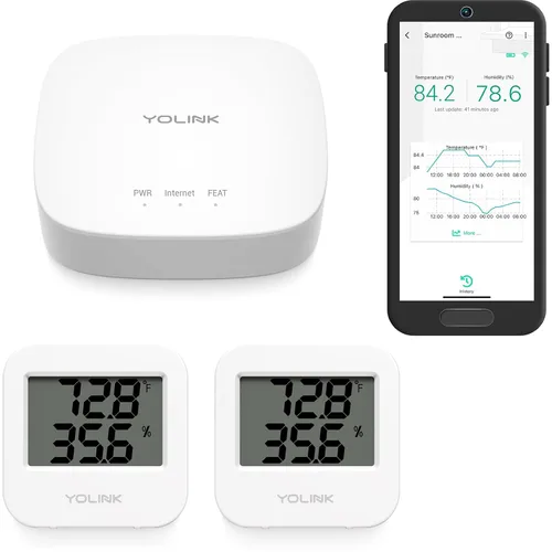 Vista 12 de Sensor de temperatura inalámbrico inteligente y sensor de humedad de amplio rango (-22 a 158 grados) para monitoreo de refrigerador, monitoreo