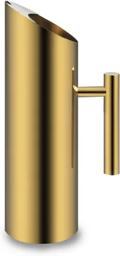 Vista 8 de Jarra de agua de acero inoxidable con protector de hielo, jarra de agua fría para jugo, cerveza, leche, té helado u otras bebidas (53 onzas)