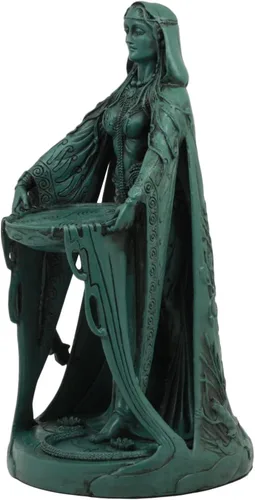 Vista 5 de Ebros Mitología irlandesa Triple Diosa Madre Danu con caldero mágico 9 pulgadas de alto Don Divina Fuente Femenina de Sabiduría Riqueza Fuerza