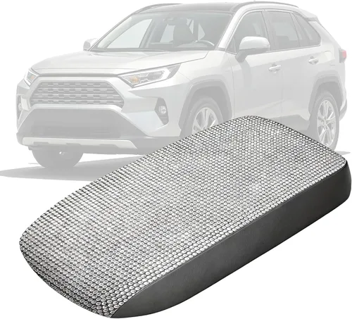 Vista 15 de AOMSAZTO Fundas de reposabrazos para Toyota RAV4 2013-2018 Beige