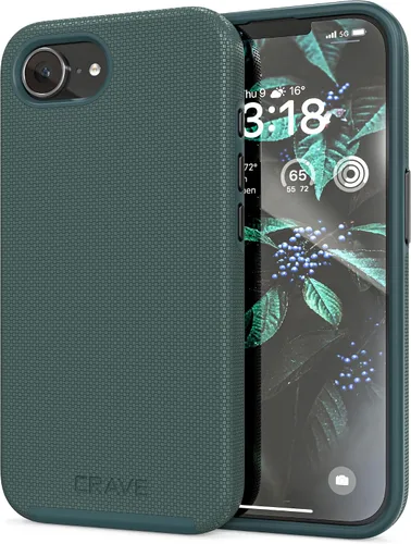 Vista 8 de Funda Crave Dual Guard compatible con iPhone 16e, funda de doble capa de protección contra golpes para iPhone 16e (6.1") - Aqua