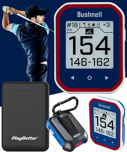 Vista 12 de Bushnell Phantom 3 (negro) Slope Golf GPS Handheld PlayBetter Bundle Touchscreen, Auto Course & Hole Recognition, Auto Score Entry Includes