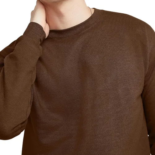 Vista 4 de Hanes EcoSmart - Sudadera de vellón sin botones para hombre, mezcla de algodón, con cuello redondo, paquete de 1 o 2