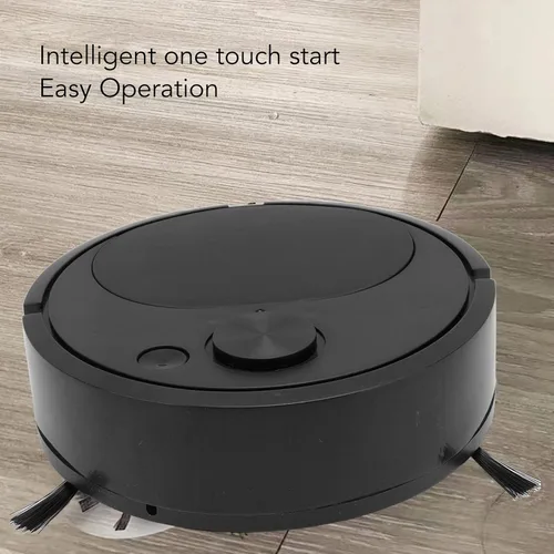 Vista 3 de Fdit Robot Aspirador, Mini Automático con Evitación USB de Carga Robot Inteligente para Barrido para Pisos de Madera para Alfombras (Negro)