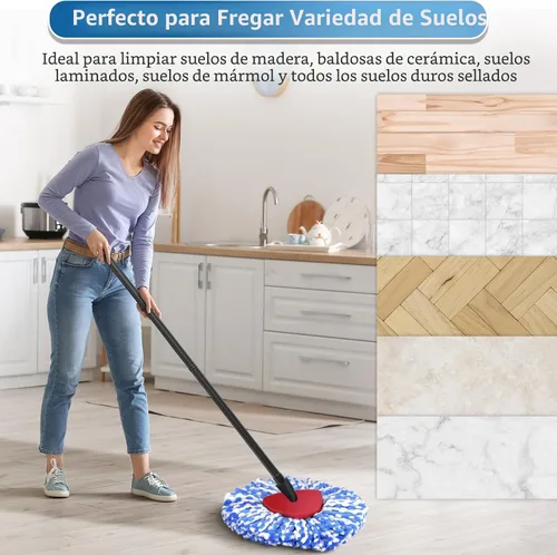 Vista 7 de RinseClean - Cabezal de repuesto para trapeador giratorio O Ceda RinseClean