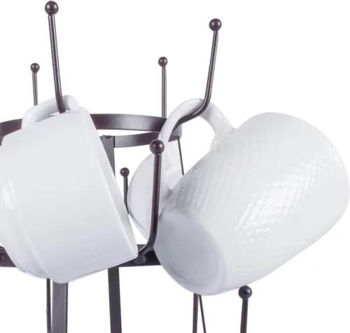Vista 5 de Home Traditions - Soporte para encimera o despensa de 3 niveles para tazas de café, vasos y tazas