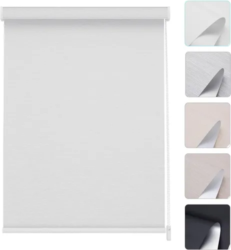 Vista 21 de Changshade Cortinas enrollables de tamaño personalizado con cordón, persianas enrollables para ventanas con filtro de luz y aislamiento térmico