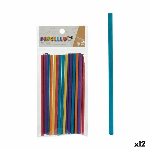 Vista 2 de Palos Pincello Multicolor Madera Manualidades (12 Unidades)