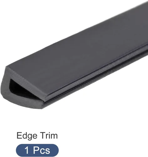 Vista 7 de METALLIXITY Moldes de borde (3.28 pies), 1 unidad, canal U de silicona para tira de sellado de borde de 0.004-0.059 in, para ventanas de puertas