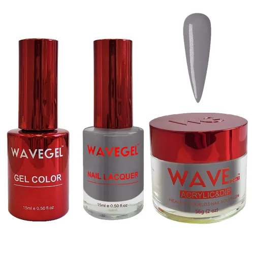Vista 25 de WAVEGEL - Juego de gel de remojo, laca de uñas y polvo acrílico y polvo de inmersión a juego - Colección Queen - #001 Negro sedoso