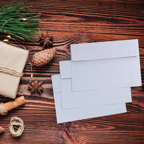Vista 7 de Paquete de 50 sobres blancos de 5 x 7 pulgadas, A7, sobres para tarjetas, invitaciones y postales