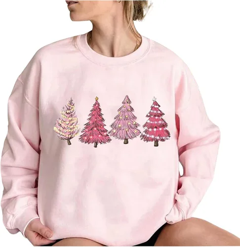 Vista 4 de KICILVS Sudadera térmica con forro polar para mujer, para clima frío, suéter de sherpa para mujer, camisas de otoño para mujer 2023