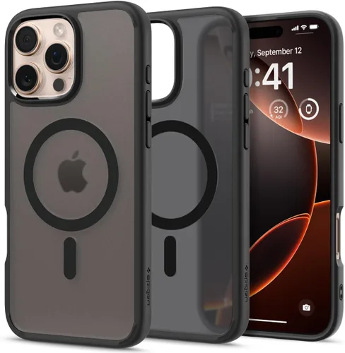 Vista 12 de Spigen Funda para iPhone 13 Mini, ultra híbrida MagFit [antiamarilleo] [compatible con Magsafe] - Transparente