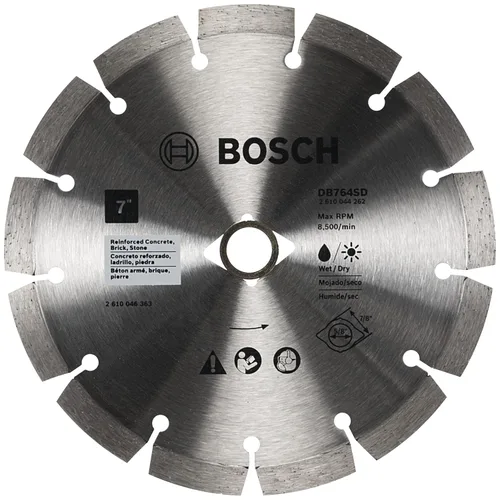 Vista 12 de Bosch DB441C Hoja de diamante de borde segmentado premium de 4 pulgadas para cortes ásperos universales