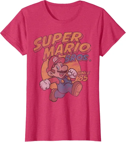 Vista 8 de Super Mario Bros. Desde '85 Camiseta Vintage con Póster' Negro