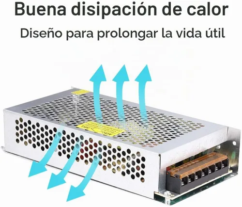 Vista 4 de Fuente de alimentación de 10 A, 120 W, 12 V CC, convertidor universal regulado conmutado de CA de 110 V/220 V a CC, (SMPS) adaptador de controlador