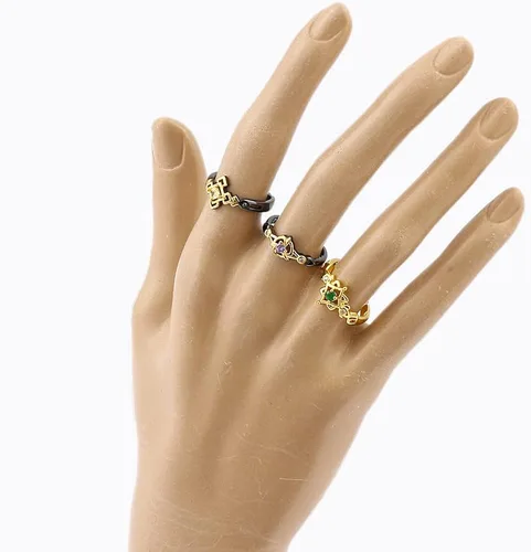 Vista 3 de ZhuoXing jewelry anime Genshin Impact game rings - cosplay figure xiao Barbatos Venti Zhongli Kunikuzushi - gold rings for women men girls Fans