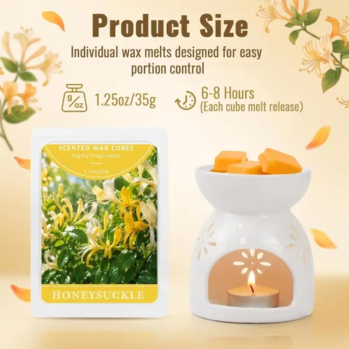 Vista 14 de SCENTORINI Cera derretida, 6 cubos de cera perfumada de otoño e invierno