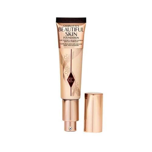 Vista 33 de Charlotte Tilbury Base de Maquillaje Beautiful Skin de Cobertura Media Hidratante - Maquillaje Líquido Edificable para Brillo Instantáneo