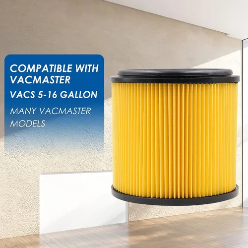 Vista 5 de VCFS - Filtro de repuesto para filtro y retenedor de cartucho estándar Vacmaster de 5 a 16 galones, también apto para shopvac de 5 a 20 galones