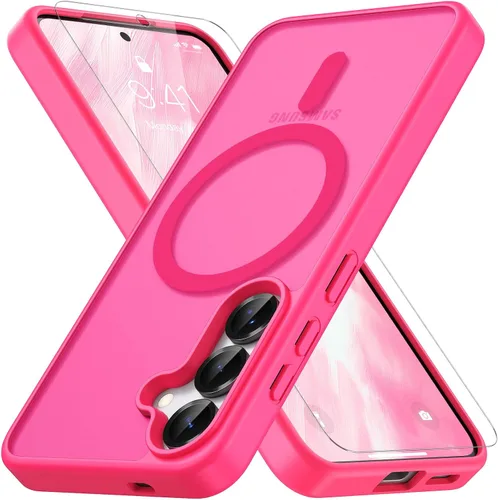 Vista 50 de Vansdon Funda para Samsung Galaxy S24 Plus, S25 Plus, S26 Plus, azul marino