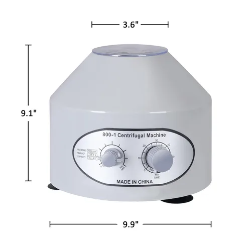 Vista 6 de SUPER DEAL Máquina centrífuga eléctrica de laboratorio, 4000 RPM, capacidad de 0.7 fl oz x 6, temporizador preciso y control de velocidad, 110 V