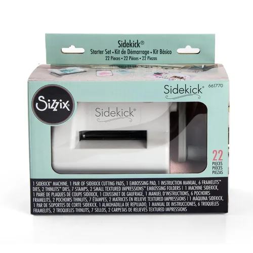 Vista 14 de Sizzix Sidekick Kit de inicio 661770 - Máquina portátil manual de troquelado y estampado para manualidades, álbumes de recortes y fabricación