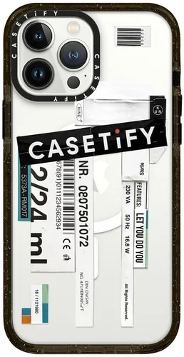 Vista 333 de CASETiFY Funda Impact para iPhone 13 [Protección contra caídas de grado militar 4X de 8.2 pies/Compatible con Magsafe] - #1 Mom - Transparente