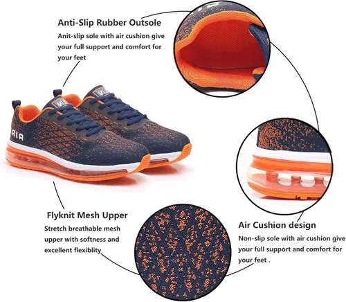 Vista 3 de Azooken Calzado deportivo para hombre, tenis transpirable y ligero