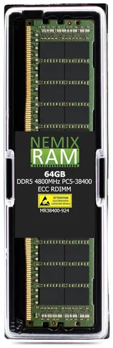 Vista 6 de NEMIX RAM Kit de memoria de servidor registrado DDR5 4800MHZ PC5-38400 1Rx4 1.1V CL40 288-PIN ECC RDIMM compatible con ASUS 2U4N Servidor