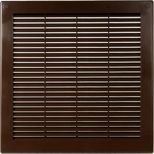 Vista 30 de Medida de apertura de 3'' x 3'' pulgadas / Rejilla externa de ventilación cuadrada blanca con malla protectora - Registro de plástico ligero Blanco