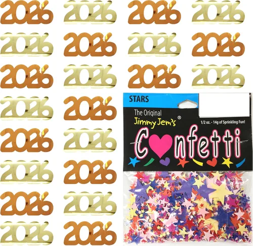 Vista 68 de Confetti Year 2023 Blue Royal, Orange Combo - 2 bolsas de media onza (1 oz)
