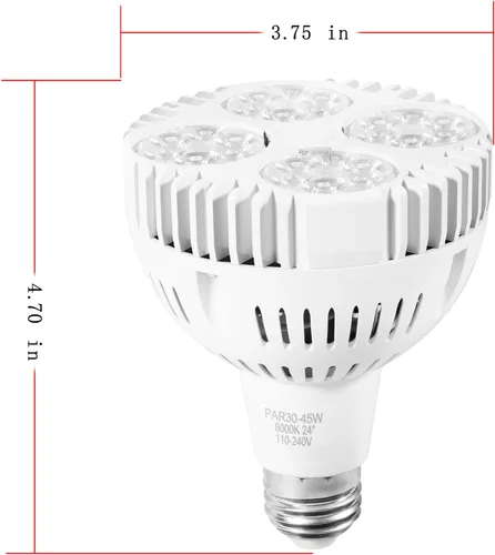 Vista 6 de Bonbo PAR38 OSRAM de 65w luces para piscina de led, luces para pileta de natación, Blanco