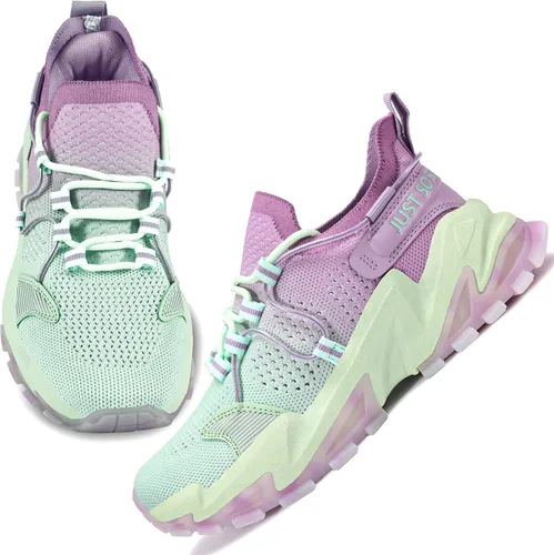 Vista 5 de Yelang Zapatos para caminar para mujer, tenis, enfermería, trabajo, viajes, al aire libre, zapatos deportivos casuales