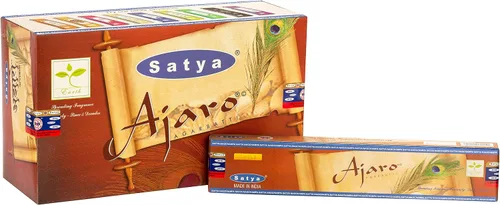 Vista 40 de EARTH Satya Super Hit Yoga Ritual Varillas de incienso de 15 GMS (paquete de 12) (certificado verde) Agarbatti indio perfumado enrollado a mano