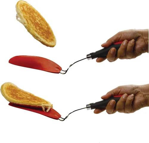 Vista 2 de Norpro 1417R Grip-Ez Espátula Flexible para Crepes Roja, 33.5 cm x 16 cm x 13 cm