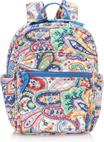 Vista 12 de Vera Bradley - Mochila pequeña de algodón para mujer Negro