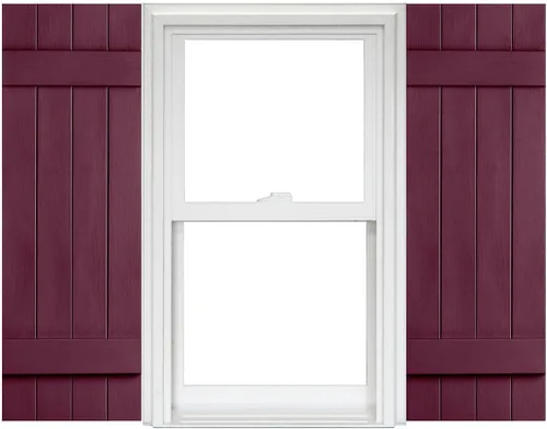 Vista 16 de Polaris Homeside 4 Board and Batten Joined Vinyl Shutters - 1 par de persianas de vinilo de 14-1/2 pulgadas x 31 pulgadas - 022 Chocolate