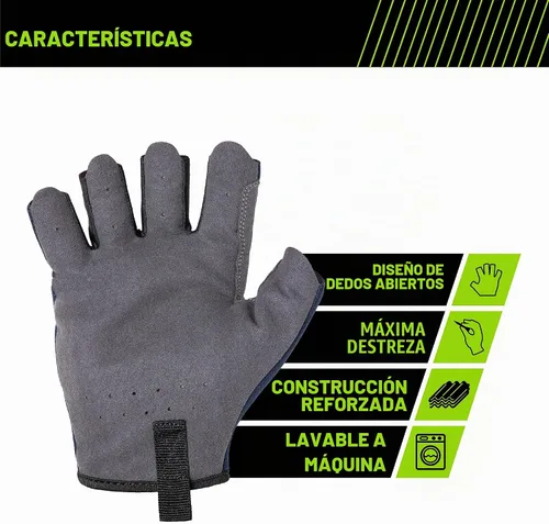 Vista 3 de Guantes de trabajo profesionales sin dedos AWP