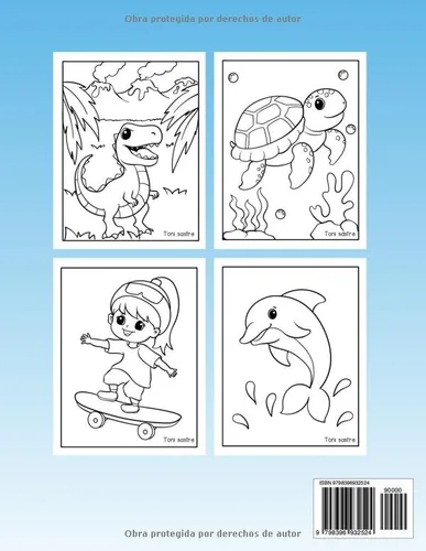 Vista 2 de Libro de colorear PÍNTAME VOL 1 50 divertidos dibujos para colorear (Spanish Edition)