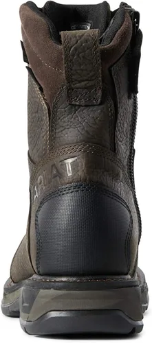 Vista 5 de Ariat Workhog Xt - Botas de trabajo para hombre, 8 pulgadas, con cremallera lateral, impermeables, con puntera de carbono