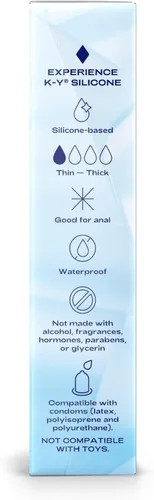 Vista 11 de K-Y Lubricante de silicona, lubricante personal premium, fórmula a base
