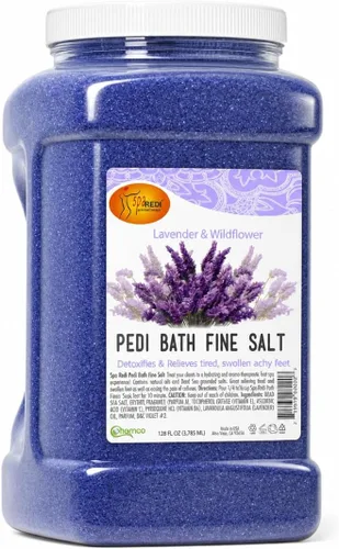 Vista 10 de SPA REDI - Remedio de Inmersión para Pies y Sal Fina de Baño de Pepino y Melón, 3.79 L - Hecho con Sales del Mar Muerto, Aceite de Argán, Aceite
