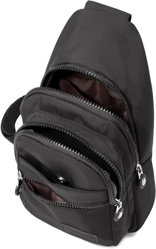 Vista 4 de EVANCARY - Mochila pequeña tipo bandolera para mujeres y hombres, mochila de pecho tipo bandolera para viajes, senderismo y actividades al aire libre