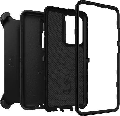 Vista 6 de OtterBox Defender Series - Funda para Samsung Galaxy S20 Ultra, protección resistente, color negro, embalaje no minorista