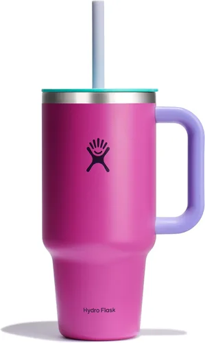 Vista 2 de Hydro Flask All Around - Vaso de viaje de 32 onzas, color morado degradado (Bayberry Ombre)
